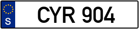 Trailer License Plate